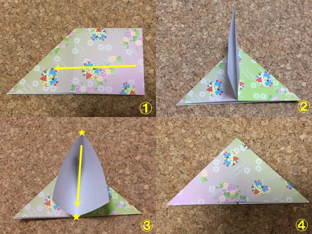 折り紙で亀の折り方 簡単 立体のものを箸置きにしてもかわいい