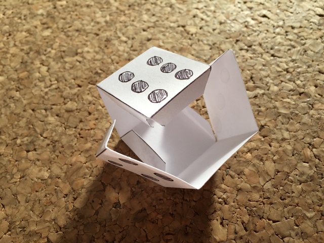 サイコロの作り方 画用紙や折り紙で簡単に作る方法 展開図のりしろあり