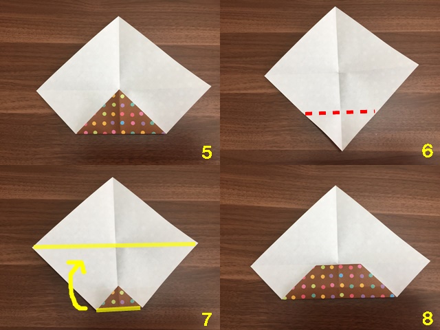 折り紙の箱 長方形 ふた付き トレーの折り方